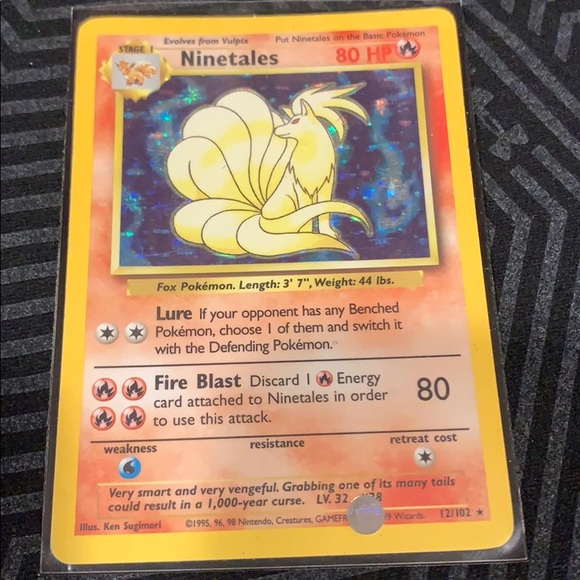 Pokemon Other - 1999 base set holo ninetales